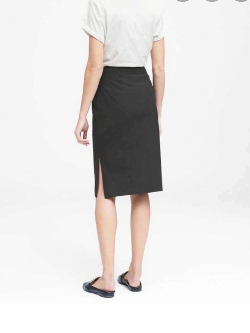 Banana Republic High Waist Wool blend Pencil Skirt W/Side Slits Size 4